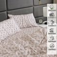thumbnail image 5 of RUVANTI 100% Cotton Sheets – King Size Percale Bedding, Cooling & Breathable Floral Design, Durable with a Crisp, Soft & Comfortable Feel, 16" Deep Pocket, 4-Piece Set, Twin Spring, 5 of 8