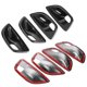 thumbnail image 3 of Embellecedor de manija de puerta, 4 piezas, estilo fibra de carbono, para BMW, construcción resistente, 3 of 9