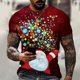 thumbnail image 1 of Camisetas de disfraz de Papá Noel con estampado 3D de árbol de Navidad y muñeco de nieve para hombre y mujer, ropa de calle con cuello redondo, camisetas Harajuku para niños, 1 of 4
