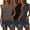 Grey, variant on 3 Pack Women's Cap Sleeve U Neck T-Shirts, Loose Fit Casual Summer Beach Vacation Tops