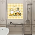 thumbnail image 5 of Sunflower Gnome Framed Canvas Wall Art, Hello Summer Flower Farm Plant Yellow Plaid Wall Art Painting for Living Room Bedroom Home Decor, 8”x8”, Office Artwork Print, 5 of 9