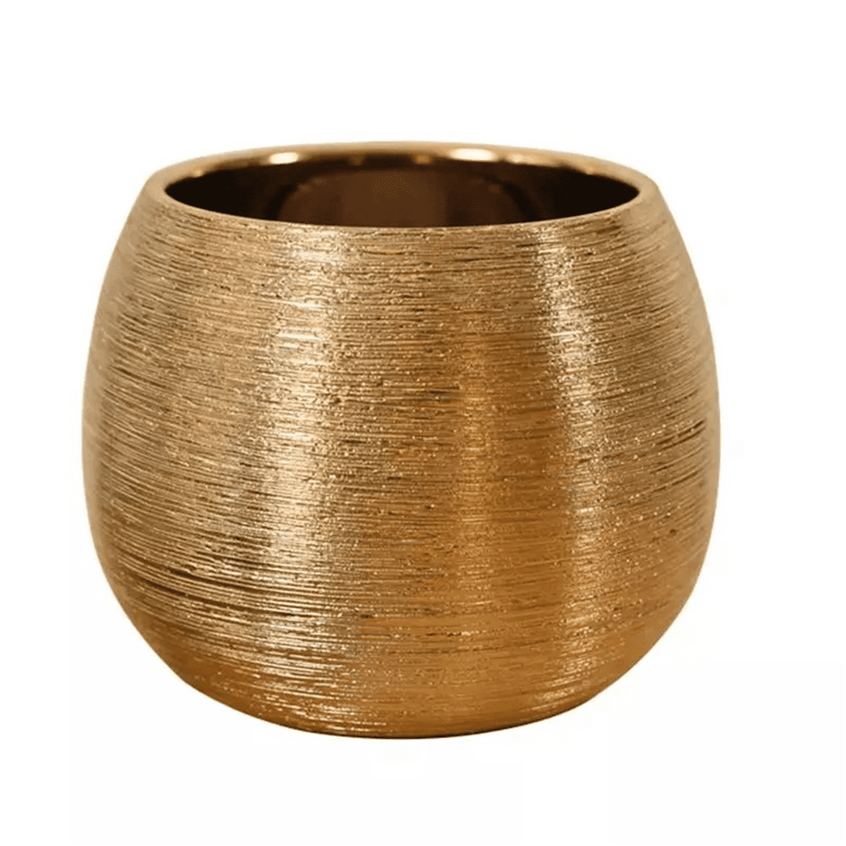 2X Ceramic Plant Pot Planter Gold-Plated Flower Pot Flowerpot Flower Vase Plant Pot