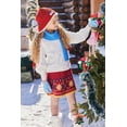 thumbnail image 3 of Oudiya Girls Lantern Sleeve Crew Neck Sweater Cute Pullover Top Jumper Outwear for Kids 5-13 Years, 3 of 7