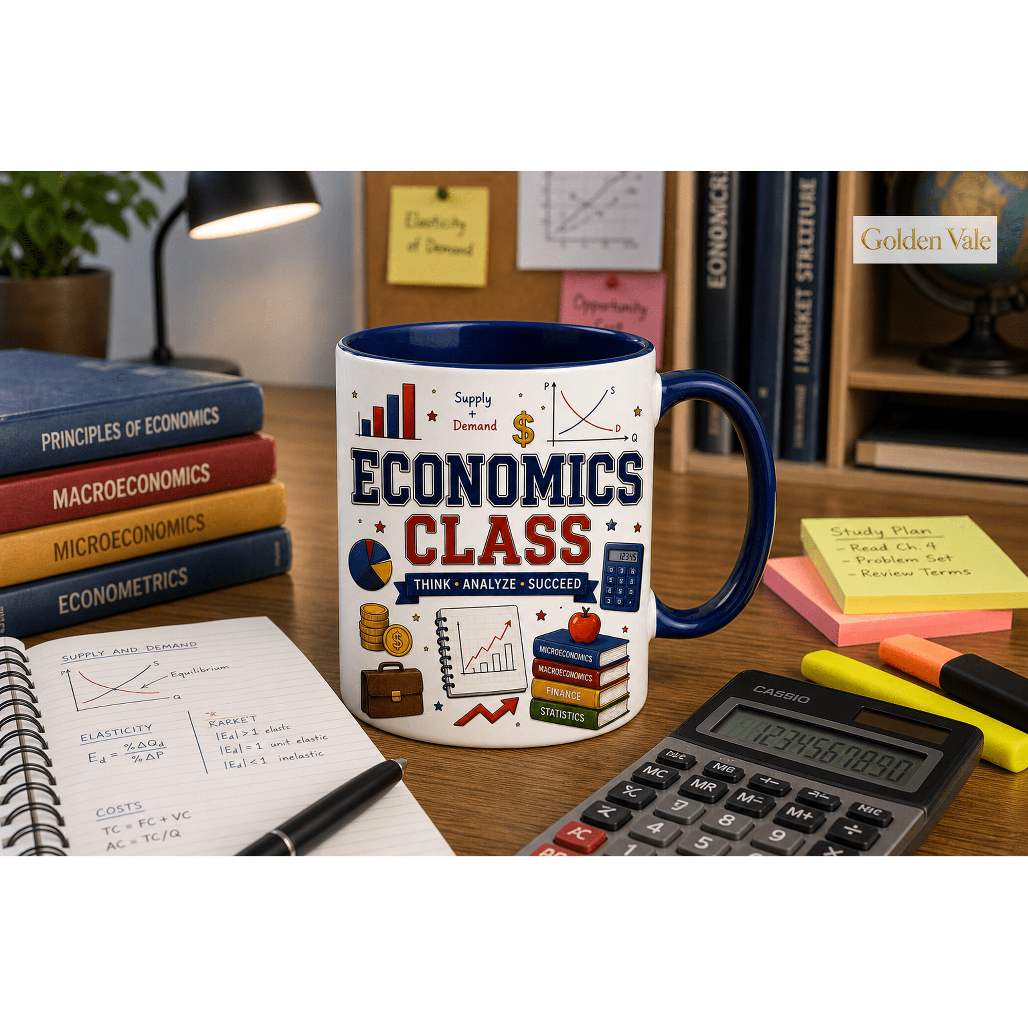 Economics Class Mug for Students, Teacher Gift, Supply and Demand Coffee Cup