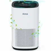 AIRTOK Air Purifier for Home Large Room(793sp.ft), Air Cleaner with True H13 Hepa Filter for Allergies, Smoke, Odor, Pet Dander, Dust, Pollen, Mold, Ozone-Free, Quiet, White