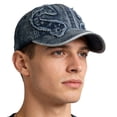 thumbnail image 4 of MEICHEN Distressed Baseball Cap for Men Trendy Solid Comfortable Dad Hat Men's Trucker Hat, 4 of 6