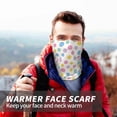 thumbnail image 7 of Neck Gaiter Face Cover Scarf, retro dots spots blots circle Soft Face Sun Mask Cover Scarf Headband Cooling Sweat Absorbing Bandanas Hiking Cycling Running, 7 of 7