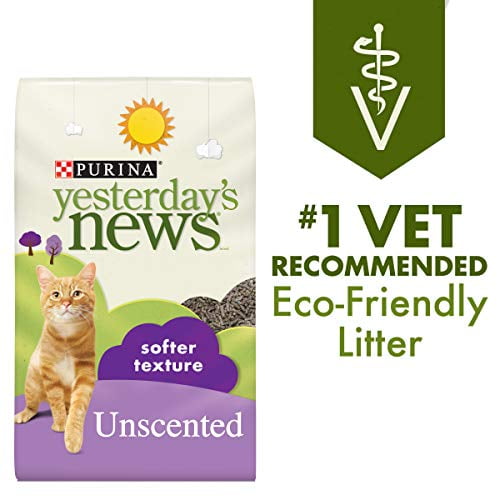 Yesterday's News Paper Cat Litter; Unscented & Softer Texture 12 kg