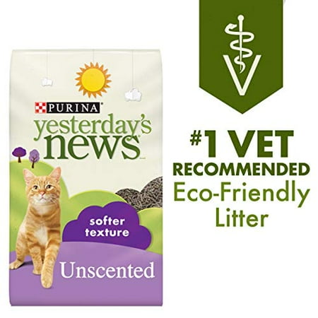 Yesterday's News Paper Cat Litter; Unscented & Softer Texture - 12 kg bag | Walmart Canada