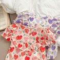 thumbnail image 4 of Ropa de verano para niñas, monos con estampado de corazón de manga corta para bebés, mono de una pieza a la moda para recién nacidos de 100 días de 0 a 2 años, 4 of 6