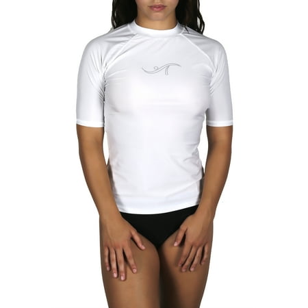 Adoretex Women's Rashguard UPF 50+ Swimwear Swim Shirt (RS006) - Red -