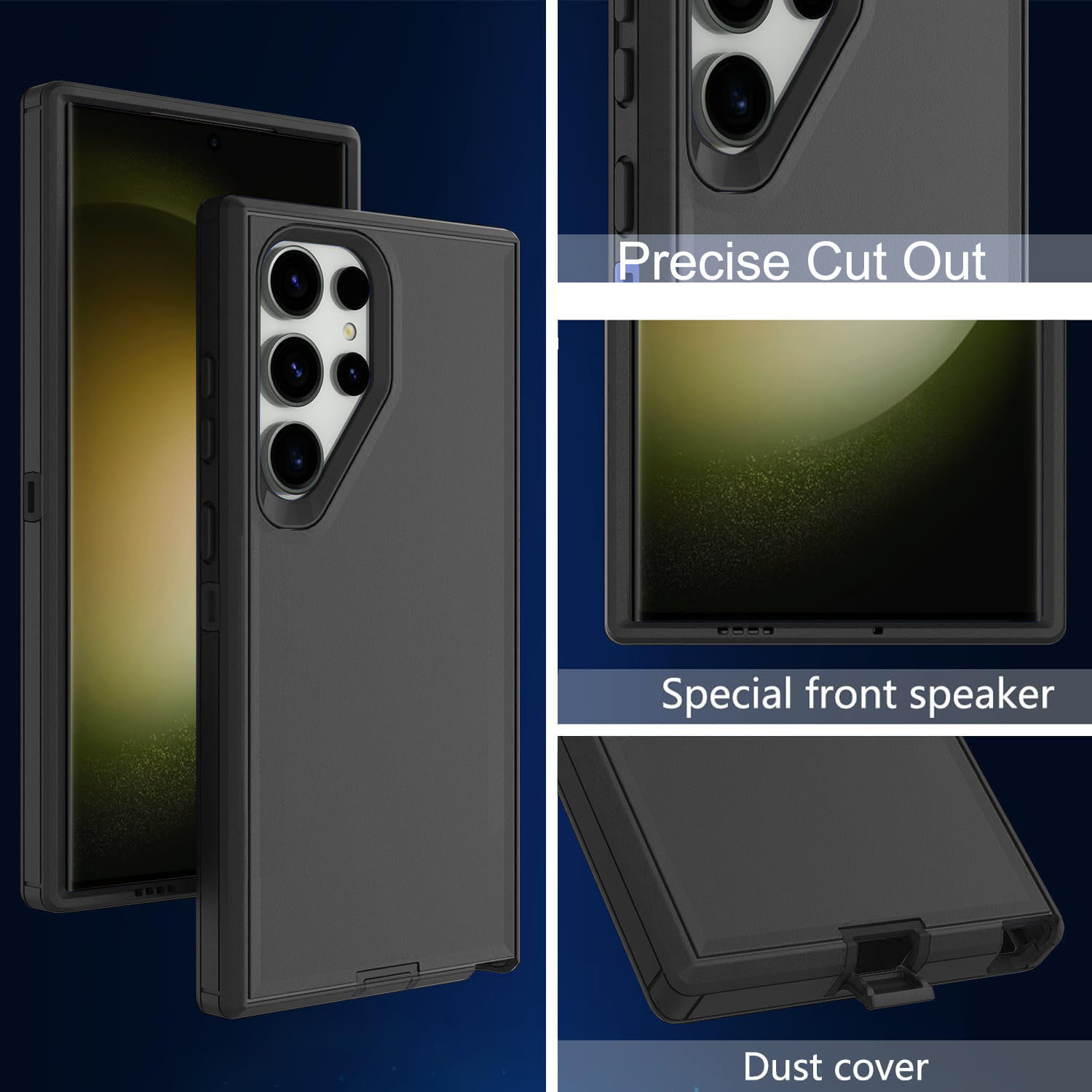 XG-Tech Rugged Case for Samsung Galaxy S24 Ultra Black photo 3