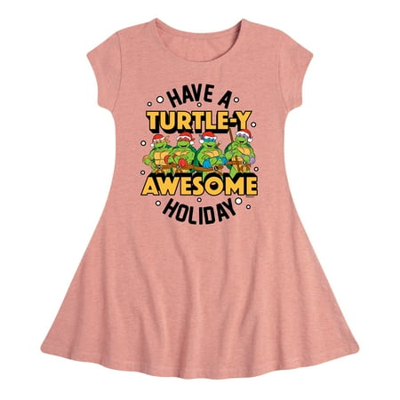 

Teenage Muntant Ninja Turtle - Turtley Awesome Group - Toddler And Youth Girls Fit And Flare Dress