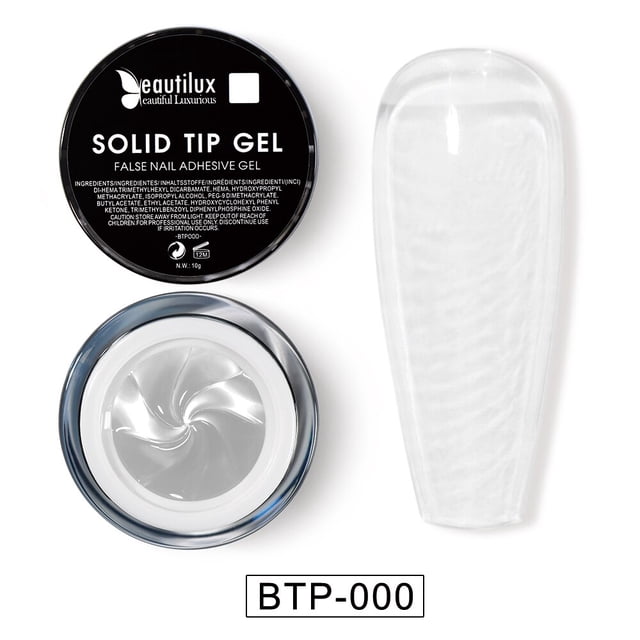 Gel de punta sólida Beautilux, pegamento de Gel de Base de gelatina para remojo de uñas postizas para puntas de cápsula de Pose americana, adhesivo Tan Jianjun unisex