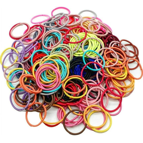 TorubiaA 180Pcs Baby Hair Ties for Thin Hair Ponytail Holder for Newborn Girls, Toddler Rubber Bands for Hair Multicolor