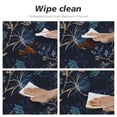 thumbnail image 6 of YFYANG Round Fitted Table Cloth, Waterproof Vintage Abstract Floral Pattern Polyester Table Cover, Indoor Outdoor Decorative Tablecloths with Elastic Edge, 6 of 7