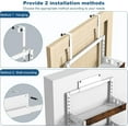 thumbnail image 2 of Over the Door Pantry Organizer, 8-Tier Adjustable Wooden Basket Kitchen Pantry Door Organization and Storage,2 in 1 Wall Mount or Hanging Heavy-Duty Metal Hanging Kitchen Spice Rack,1 Pack, 2 of 17