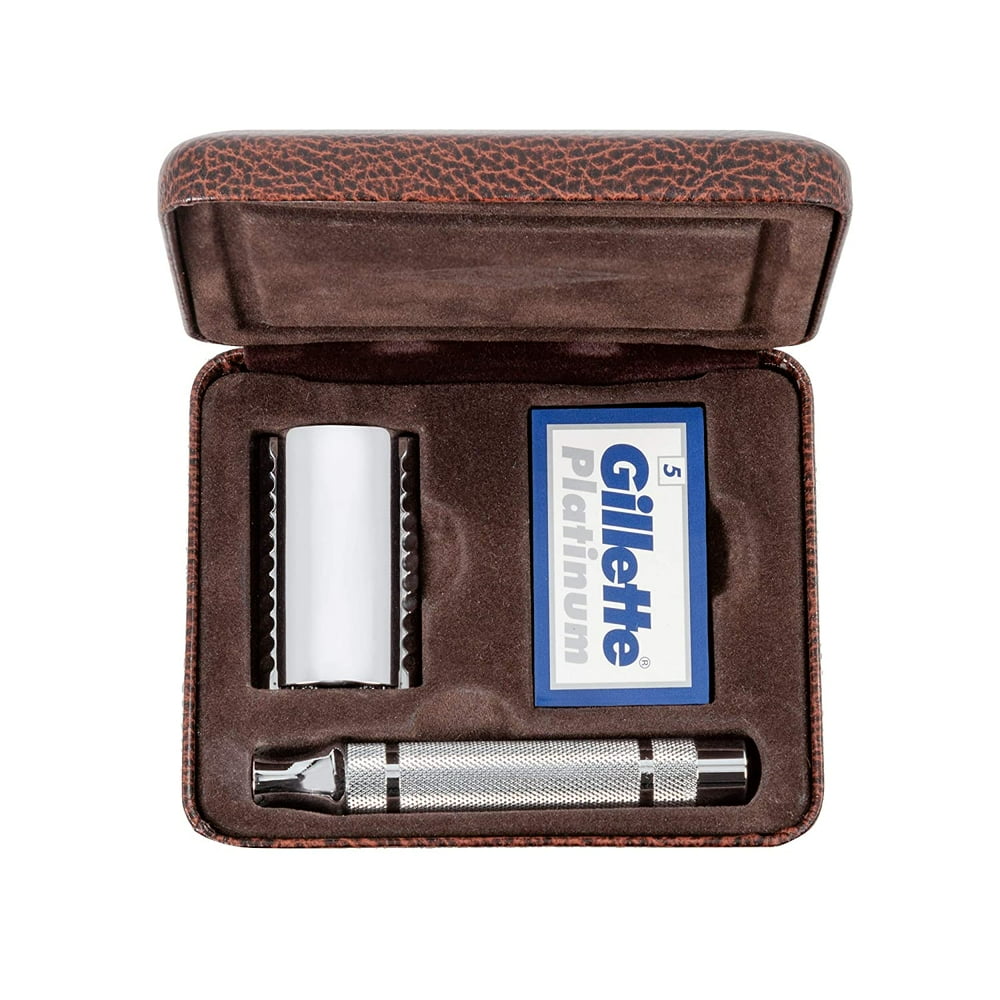Gillette HeritageInspired Double Edge Safety Razor Handle + 5