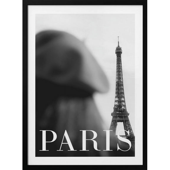Paris Text 4 Framed Art Modern Wall Decor
