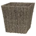 thumbnail image 1 of Creative Bath 33527-GR Capri Hand Woven Poly Rattan Waste Basket - Gray, 1 of 1