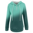 thumbnail image 4 of Aayomet Zip Up Hoodie Women Women's Casual Zip Up Hoodie Jacket Long Sleeve Drawstring Hooded Sweatshirt with Pocket,Green S, 4 of 5