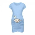 thumbnail image 3 of Daisyyozoid Wholesale Robe de Grossesse Sans Manches pour Femmes, Robe de Maternité à Imprimé de Lettres et de Dessins Animés, Allaitement, 3 of 7