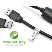 Plugable USB 3.0 Transfer Cable, Unlimited Use, Transfer Data Between 2 Windows PCs