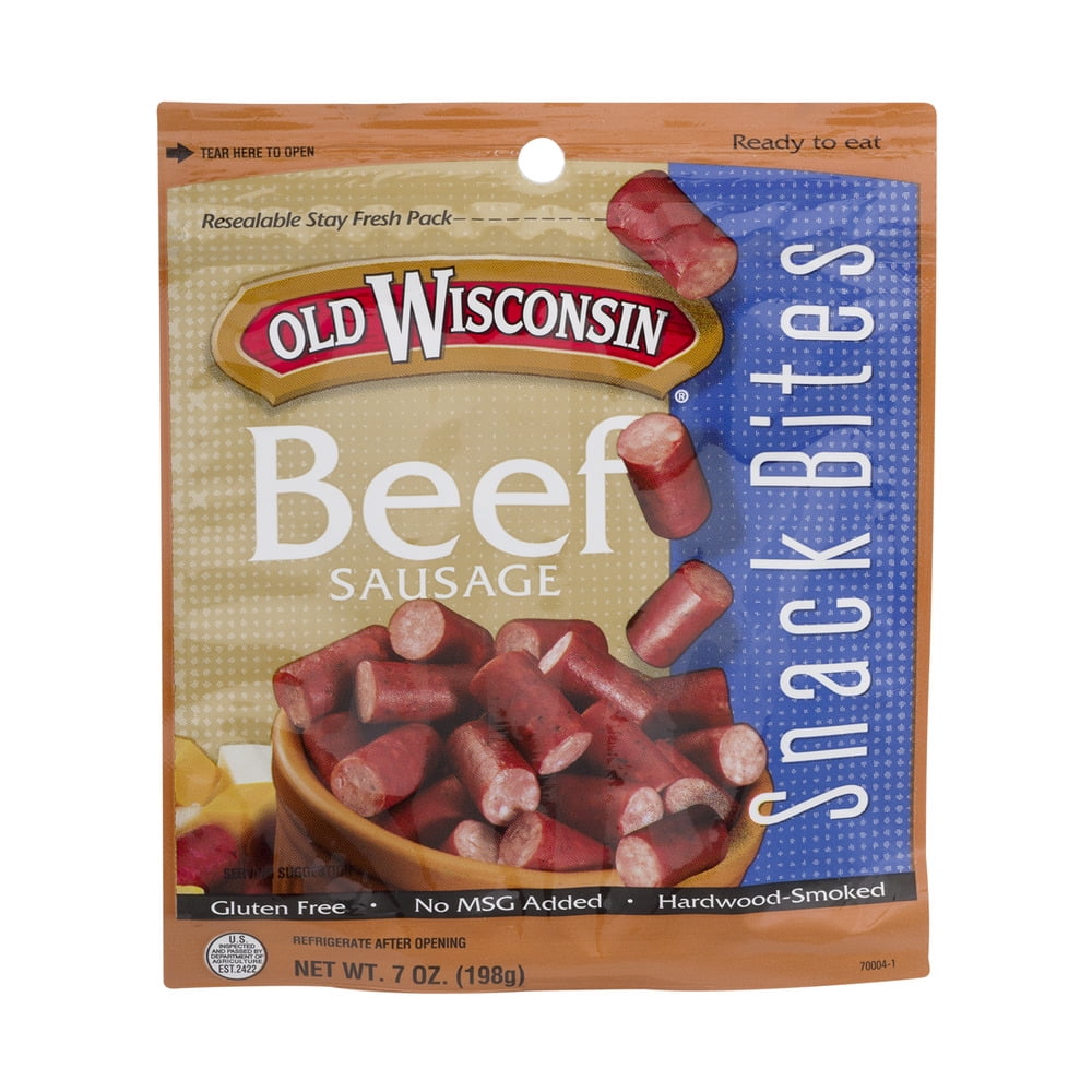Old Wisconsin Beef Sausage Snack Bites, 7.0 OZ by Old Wisconsin Food Products