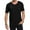 Black, variant on Mens Ripped Distressed Cotton Shirts Vintage Hipster Hip Hop Longline Crew Neck T-Shirt Size 2XL White