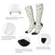 thumbnail image 3 of Fotbe Frog Wear Chef Hat Calcetas Divertidas Estampadas para Hombre y Mujer, Calcetas de Algodón hasta la Rodilla para Caminar, Correr, Enfermería y Embarazo, 3 of 6