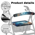 thumbnail image 5 of Jiueut Galaxy Star Medical Products Rollator Walker Seat & Back Cover for Women 2 Piece Soft Seat Cushion for a Rollator Walker Easy to Install Assistive Vehicle Cover, 5 of 7