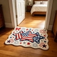 thumbnail image 5 of Beautynvta Patriotic Star & Fireworks Doormat, Thick Non-Slip Absorbent Rug for 4th of July Independence Day Bathroom, Entrance and Kitchen Decor, 23.6x15.7 Inch, 5 of 6