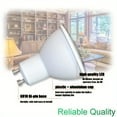 thumbnail image 2 of QJUHUNG 10-Pack GU10 LED Bulb 5000K Daylight  MR16 GU10 Base Light Bulb  6W Equal 50W Halogen Replacement  Track Lighting  Recessed Light  Range Hood Light Bulbs, 2 of 7