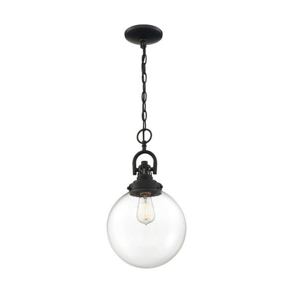 60/6673-Nuvo Lighting-Skyloft-1 Light Pendant-9.88 Inches Wide by 17.63 Inches High-Aged Bronze Finish    -Traditional Installation