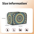 thumbnail image 2 of Rateoe Round Mandala1 Pattern Toaster Covers 2 Slice Wide Slot,Bread Machine Cover,Bread Dust Cover & Fingerprint Protection,Appliance Covers, 2 of 7