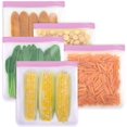 thumbnail image 1 of GHSDFBB Reusable Gallon Freezer Bags (Pink), 1 of 7