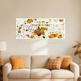 thumbnail image 4 of Thanksgiving Decoration Tablecloth, 72"×30"Autumn Thanksgiving Graffiti Fun Tablecloth, Thanksgiving Graffiti Game Creative Tablecloth Interior Decoration B, 4 of 7