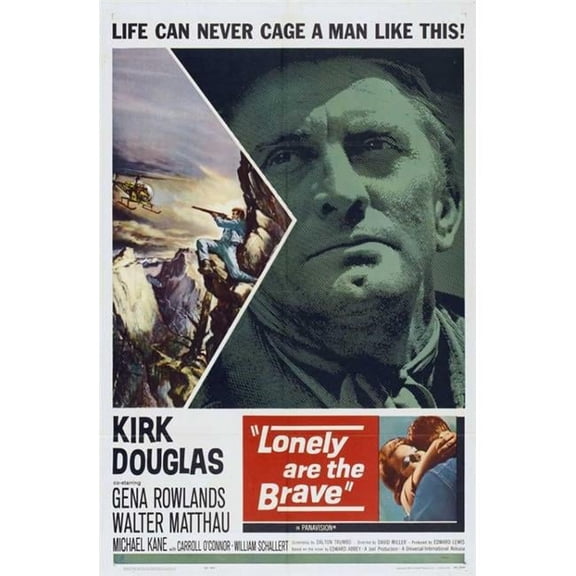 Pop Culture Graphics MOVEI3741 Lonely Are The Brave Movie Poster Print, 27 x 40