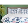 thumbnail image 4 of Ambesonne Blue Duvet Cover Sets, Spring Sparrow Birds, 2-Queen, Royal Blue Sky Blue, 4 of 7