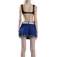 thumbnail image 4 of Coduop Women Bra,Wide Shoulder Straps Ruched Heart Pattern Lingerie Underwear Tops for Club Party, 4 of 5
