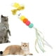 thumbnail image 5 of Juguete interactivo divertido para gatos, juguete de persecución, entrenamiento, ejercicio elástico, colgante. gusano colorido, 5 of 9