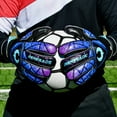 thumbnail image 2 of Renegade GK Vortex Strom Goalie Gloves | 3.5+3mm Hyper Grip & 4mm Duratek | Black, Purple, & Blue Goal Keeper Gloves (Size 10, Adult, Mens, Roll Cut, Level 3), 2 of 5