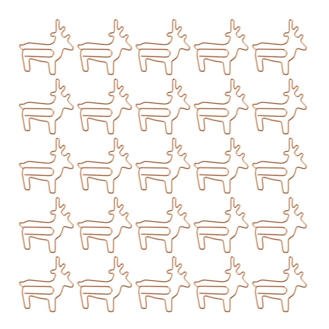 MasteelfCA 25 Pcs Clips Créatifs en Forme de Cerf, Fournitures de Bureau