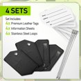 thumbnail image 3 of Untethered 4-Pack Luggage Tag Set | Luggage Tags, Luggage Tags for Suitcases, Bag Tag, Luggage Tags 4 Pack, Suitcase Tags, Identifiers Travel Bag Tags for Luggage, Name Travel Tags for Luggage, 3 of 7