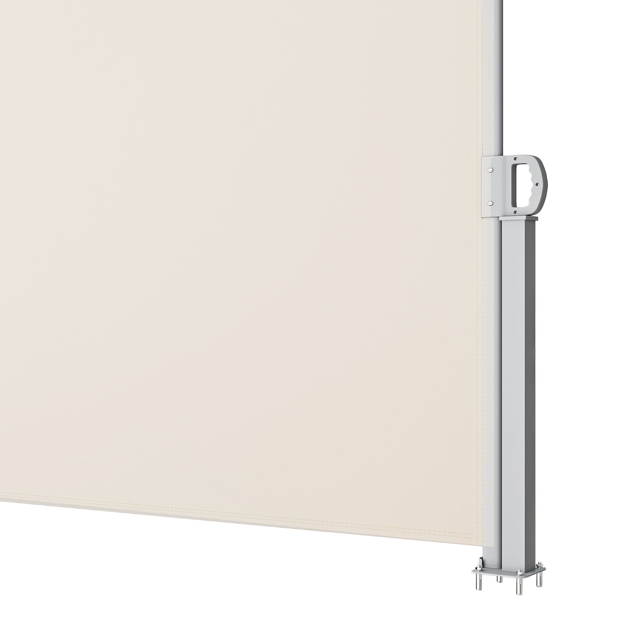 Uforic 118''X 78'' Side Screen Retractable Privacy UV-Resistant Waterproof  for Garden, Deck, Beige