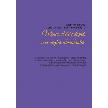 Menus d'été adaptés aux règles abondantes. (Paperback)
