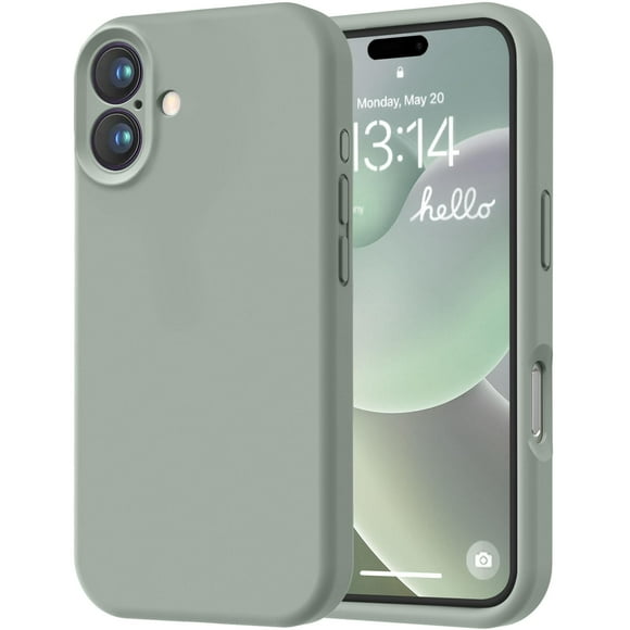 Funda de teléfono LOVE 3000 diseñada para iPhone 16 6.1 Calke Green