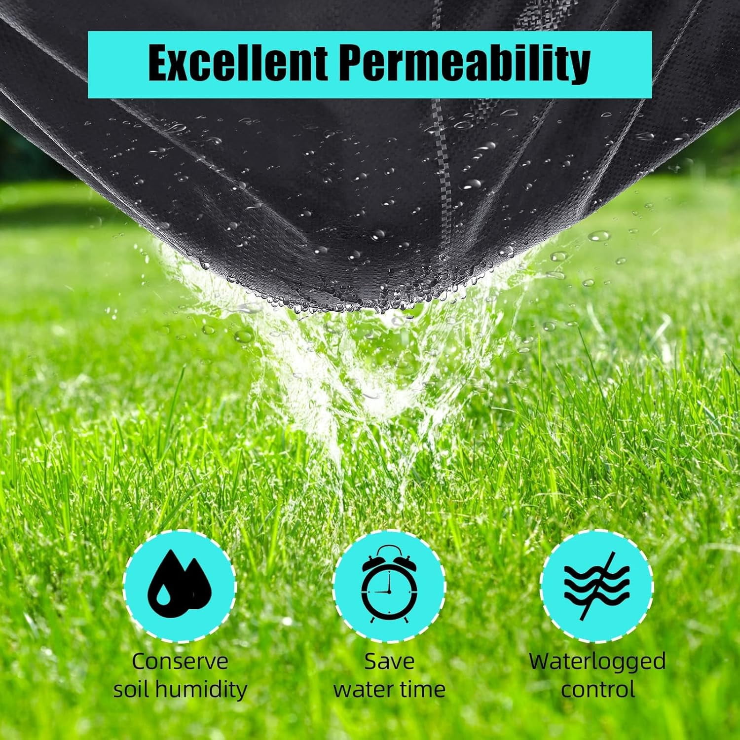 5 oz Weed Barrier Landscape Fabric 4 ft x 250 ft – Heavy Duty Ground Cover for Weed Control & Erosion Prevention – High Permeability UV Stabilized – for Garden, Flower Beds, Landscaping