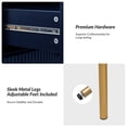 thumbnail image 4 of HULALA HOME Paul Multifunctional 2-Drawer Nightstand with Metal Legs Set of 2 by  NAVY, 4 of 5