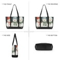 thumbnail image 6 of FORMRS Canvas Laptop Tote Bag for Women with 15.6" Computer Compartments Shoulder Handbag, Green Snowmen, 6 of 7